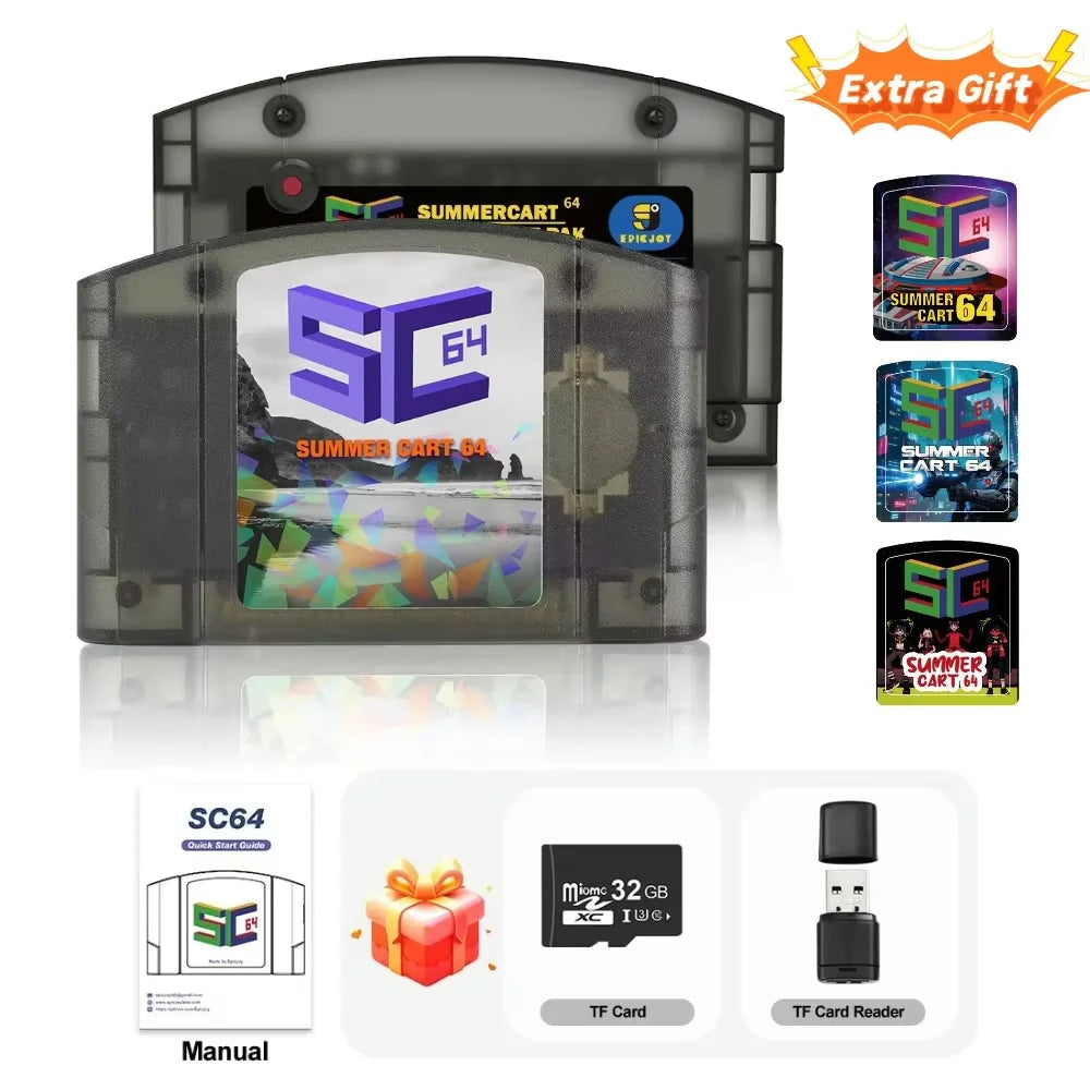 EPICJOY SC64 Open Source N64 Emulator Card