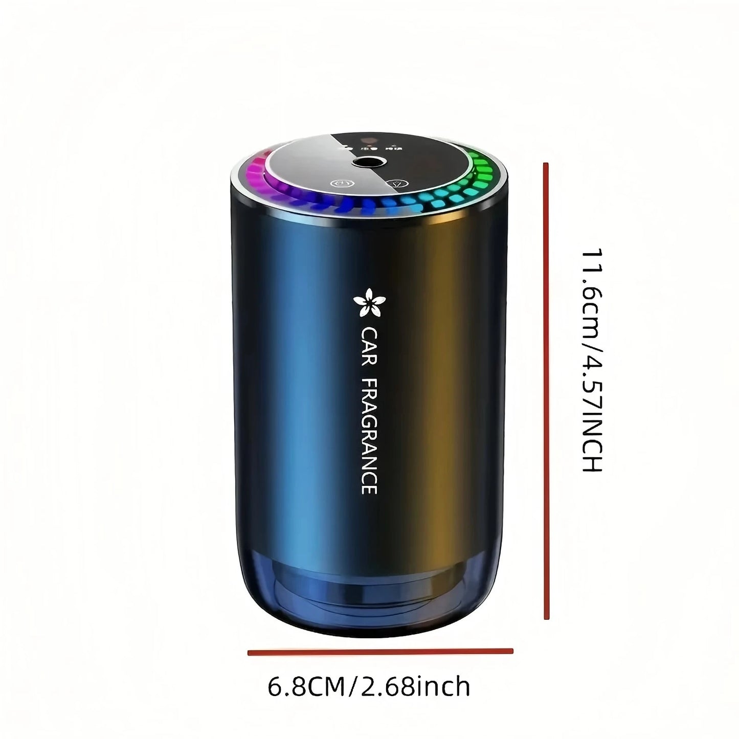 Smart Car Air Freshener With Projector Light USB Rechargeable Diffuser