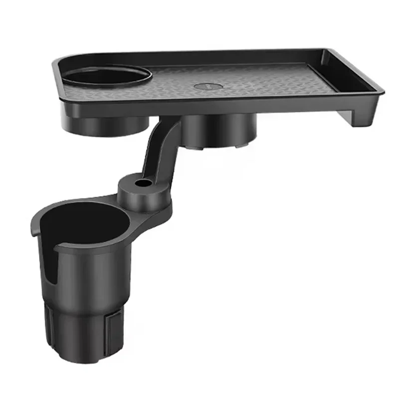 Universal Car Cup Holder Tray 360 Degree Rotating Organizer