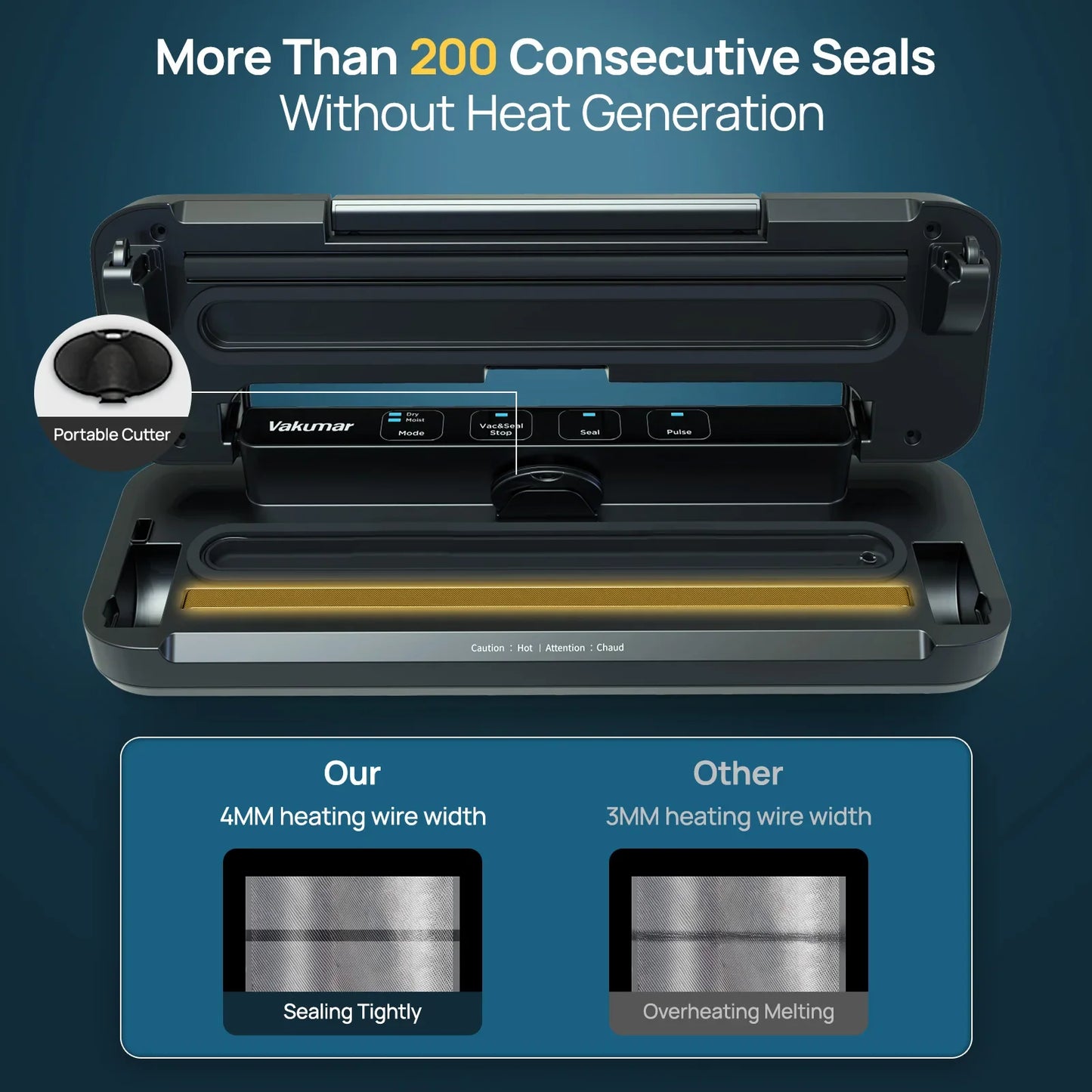 Vakumar VH1506 Vacuum Sealer Machine For Sous Vide