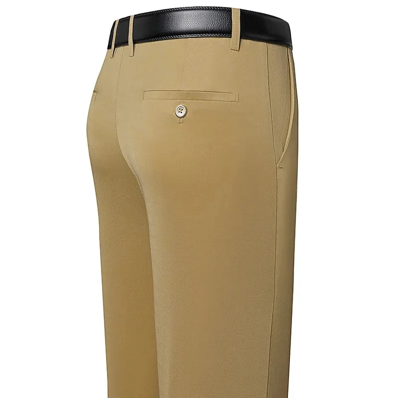 ENWEIGE Men Suit Pants Business Casual Trousers
