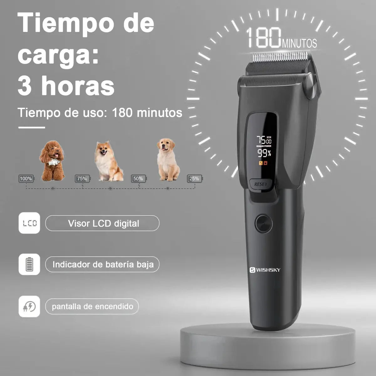 Lightweight Dog Cat Grooming Clippers Professional Hair Trimmer