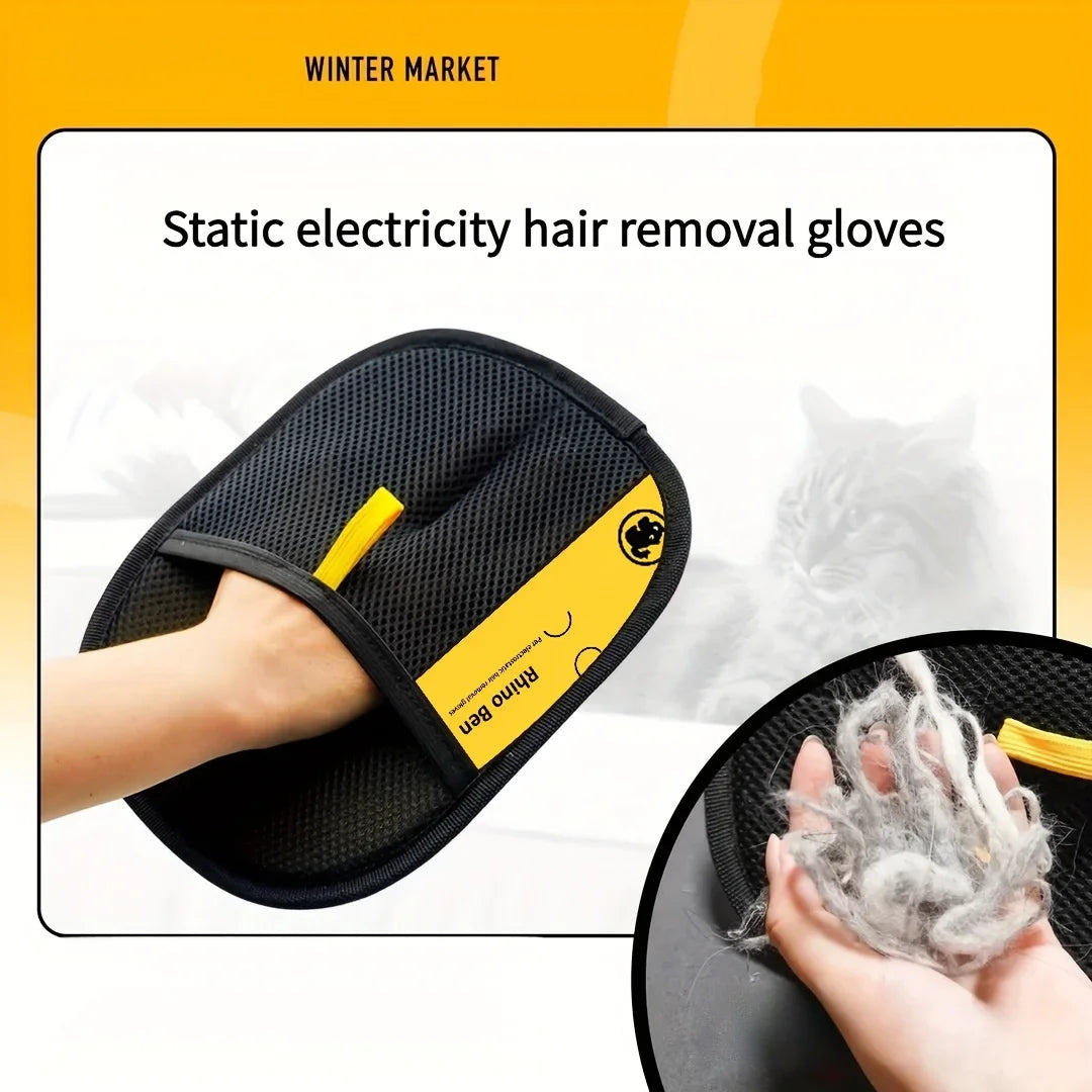 Pet Hair Removal Gloves Double-Sided Grooming Anti-Shedding