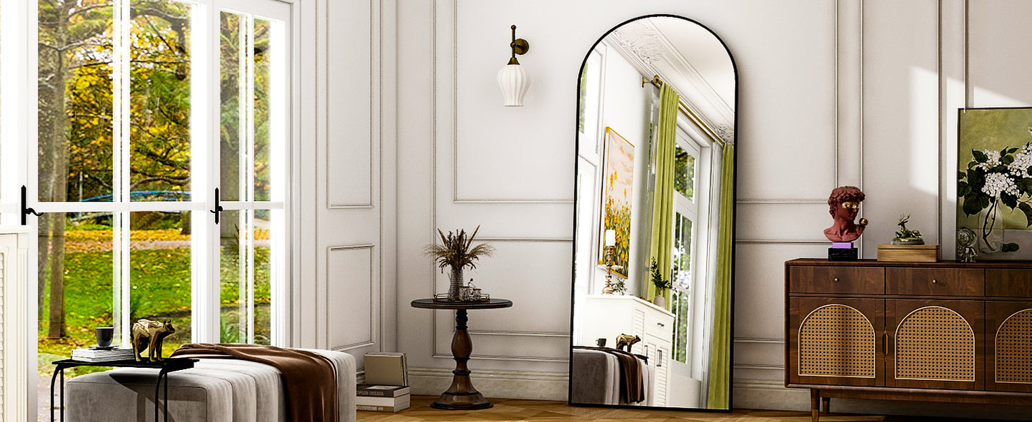 HARRITPURE Aluminum Alloy Frame Living Room Mirror