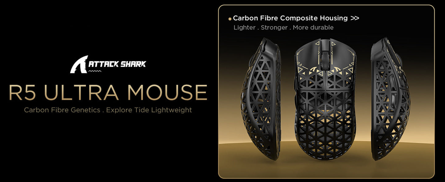 Attack Shark R5 Ultra Wireless Gaming Mouse PAW3950MAX Sensor