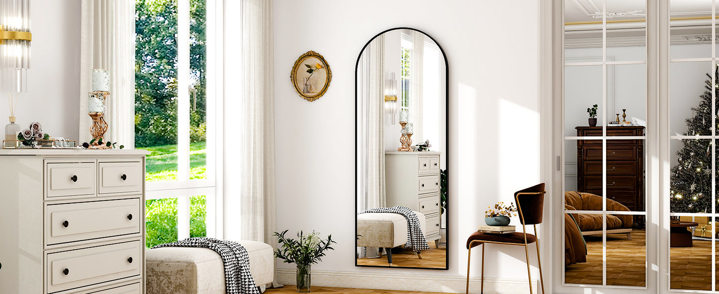 HARRITPURE Full Length Mirror With Aluminum Frame For Living Room