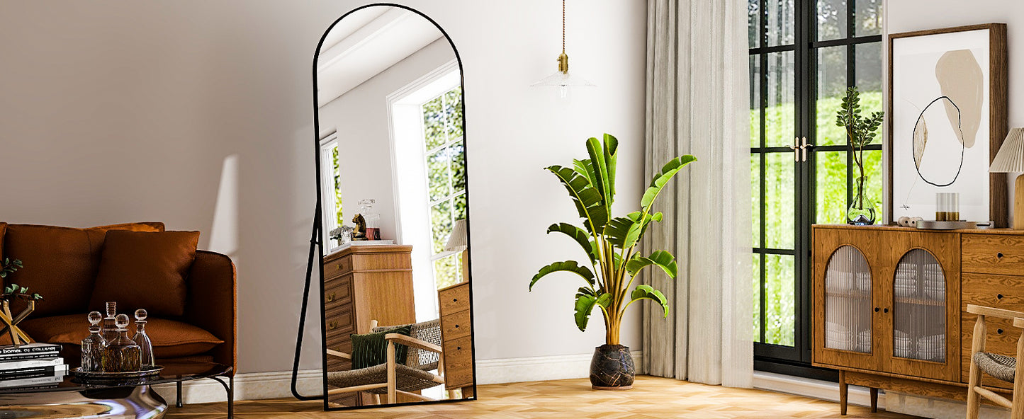 HARRITPURE Full Length Mirror With Aluminum Frame For Living Room