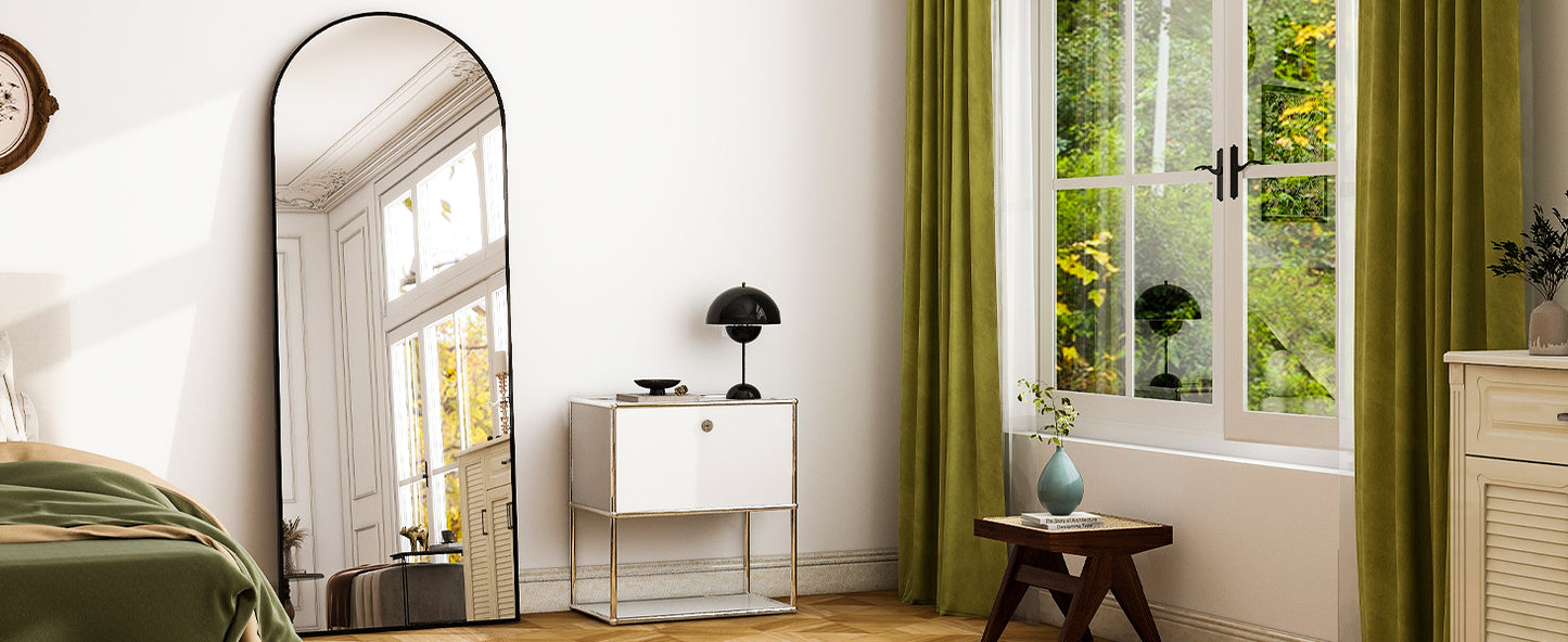 HARRITPURE Aluminum Alloy Frame Living Room Mirror