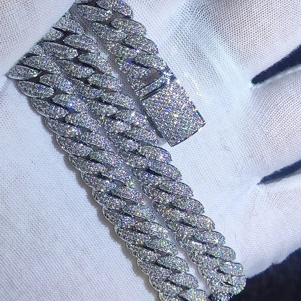 Cuban Link CZ Necklace Iced Out Jewelry Gift Women