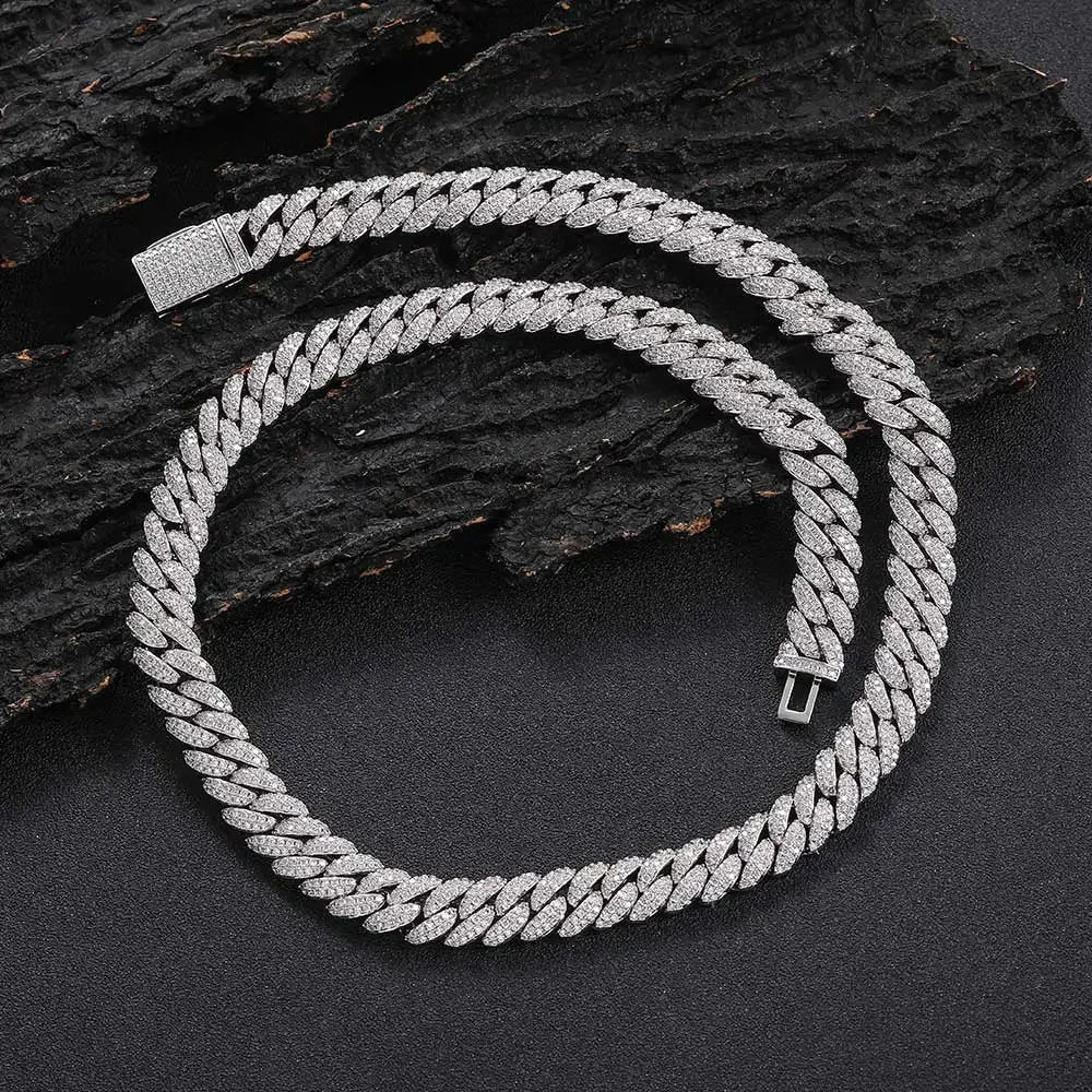 Cuban Link CZ Necklace Iced Out Jewelry Gift Women