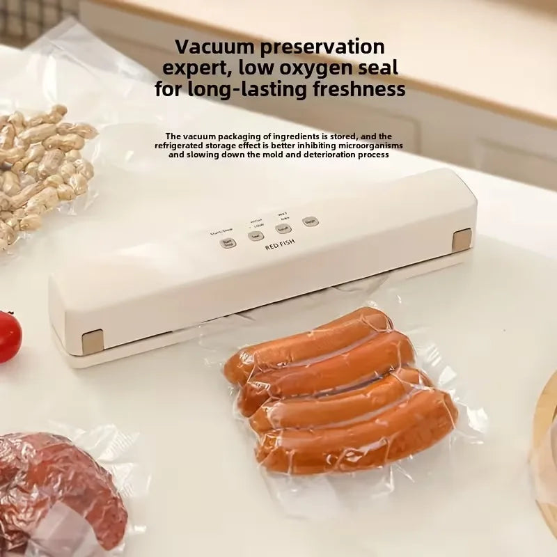 Smart Kitchen Vacuum Sealer With Bag Cutter And Rolls