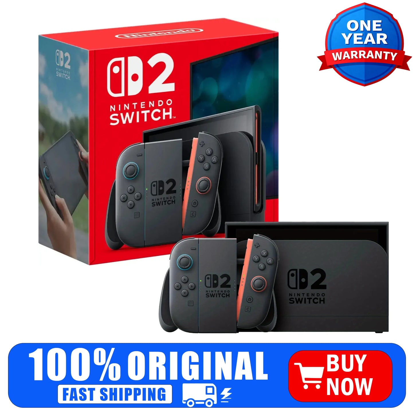 Nintendo Switch 2 Console, Multi-Standard Edition, Console Only or Game Bundle Options