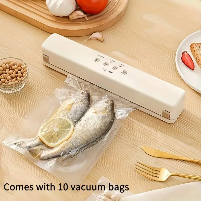 Smart Kitchen Vacuum Sealer With Bag Cutter And Rolls