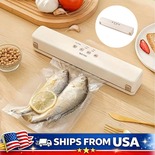 Smart Kitchen Vacuum Sealer With Bag Cutter And Rolls