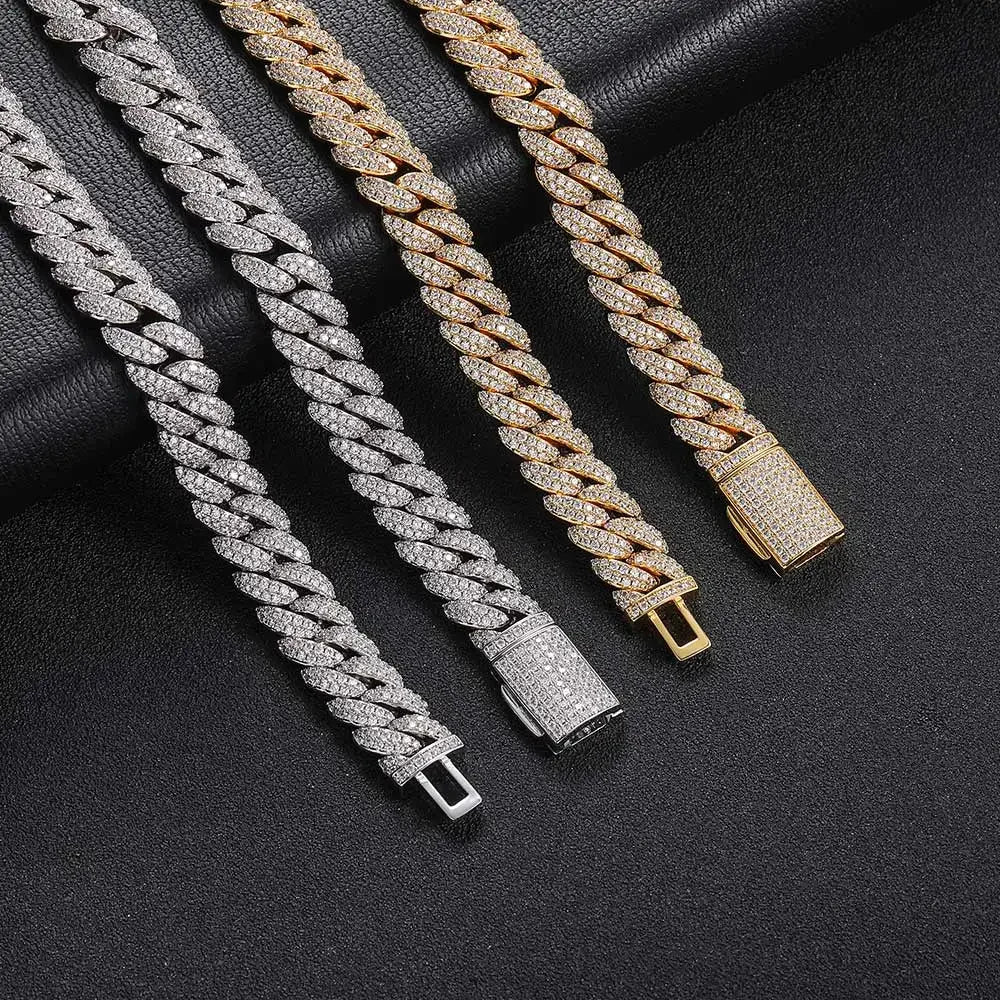 Cuban Link CZ Necklace Iced Out Jewelry Gift Women