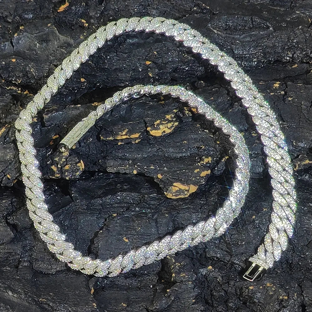 Cuban Link CZ Necklace Iced Out Jewelry Gift Women