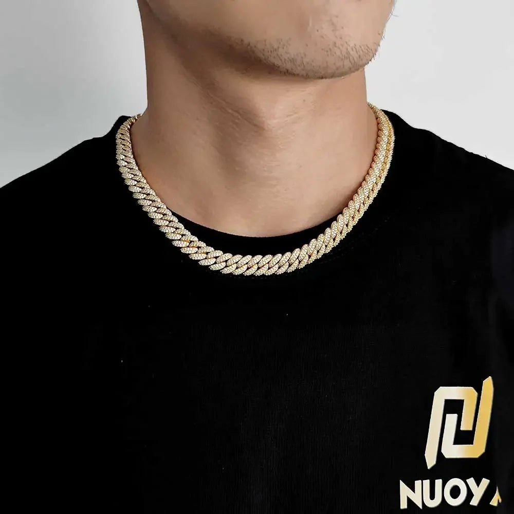 Cuban Link CZ Necklace Iced Out Jewelry Gift Women