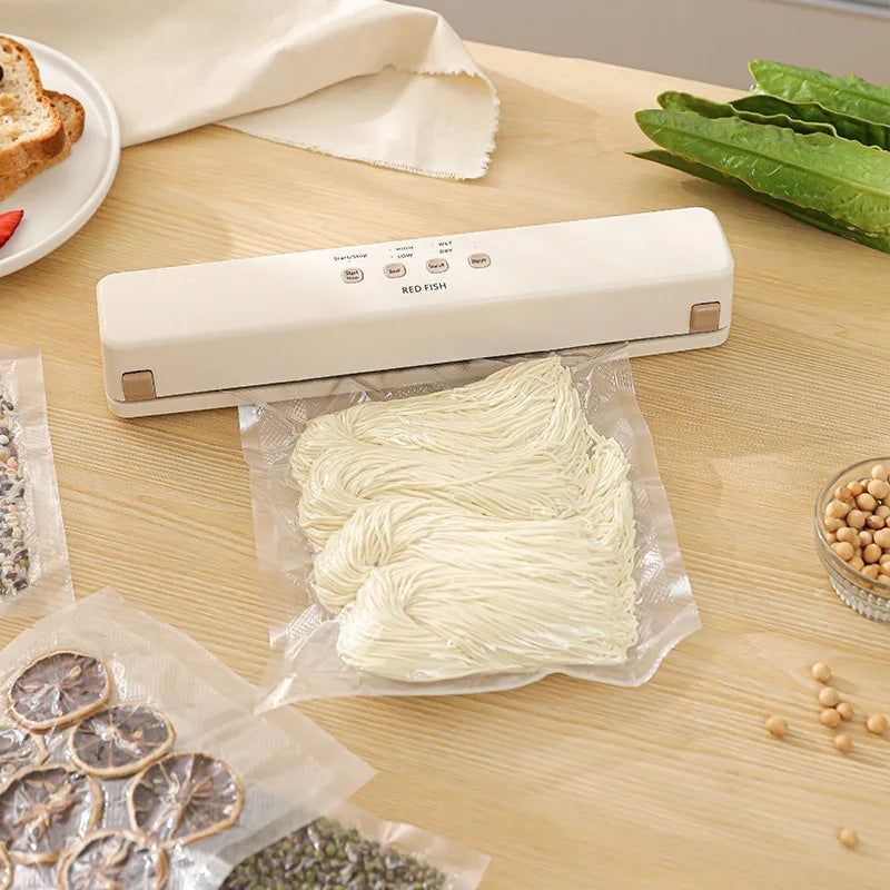 Smart Kitchen Vacuum Sealer With Bag Cutter And Rolls