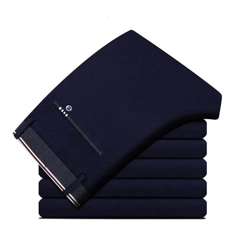 GOZBKF Mens Spring Autumn Business Dress Pants For Office
