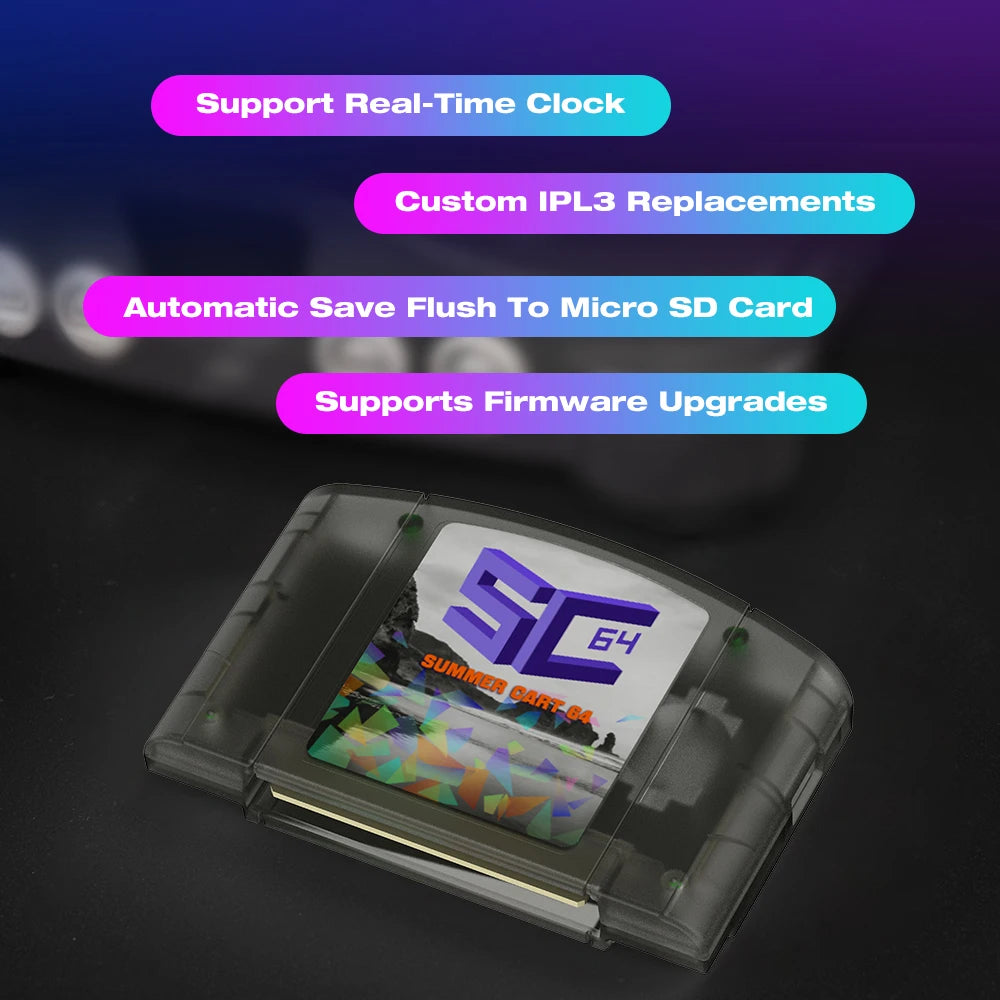 EPICJOY SC64 Open Source N64 Emulator Card