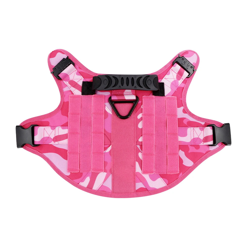 PETRAVEL Dog Harness Tactical Vest Adjustable Padded Nylon
