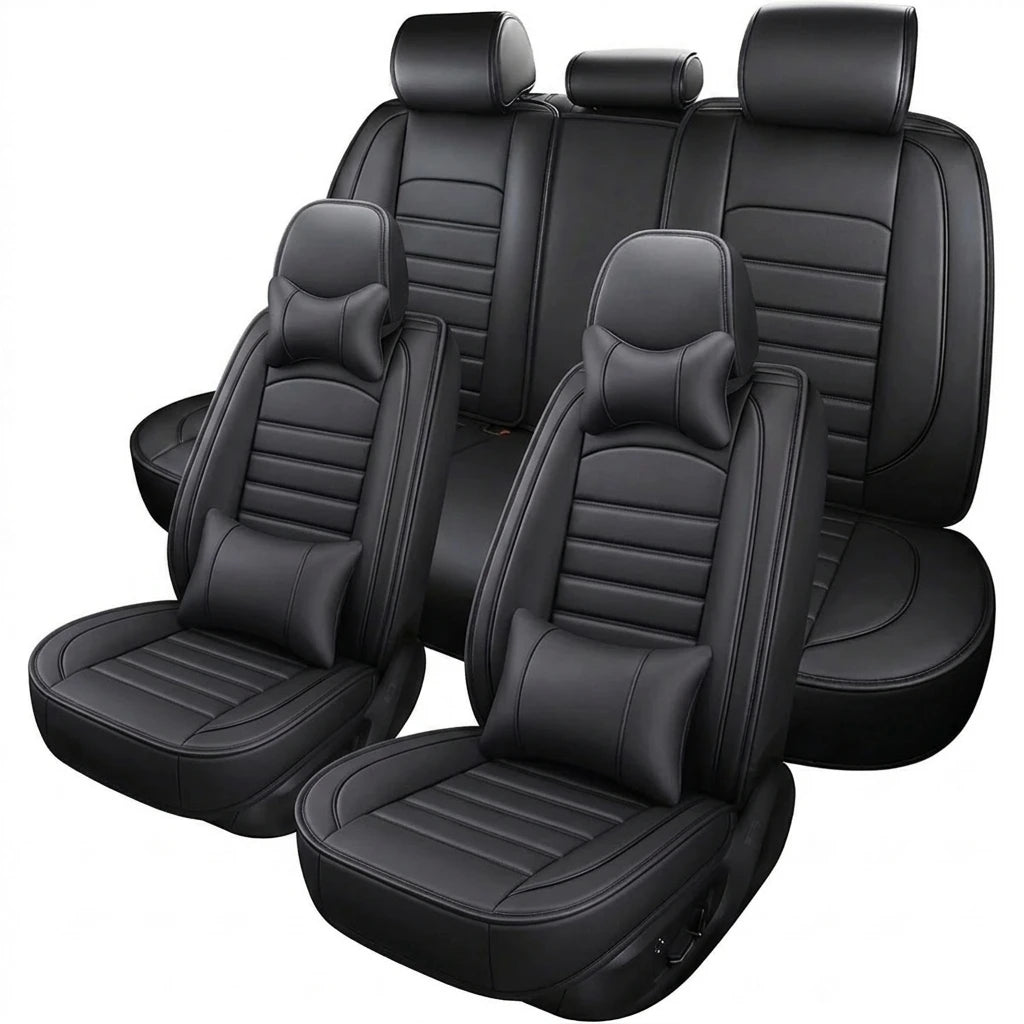Universal 5-Seat PU Leather Car Seat Cover Waterproof