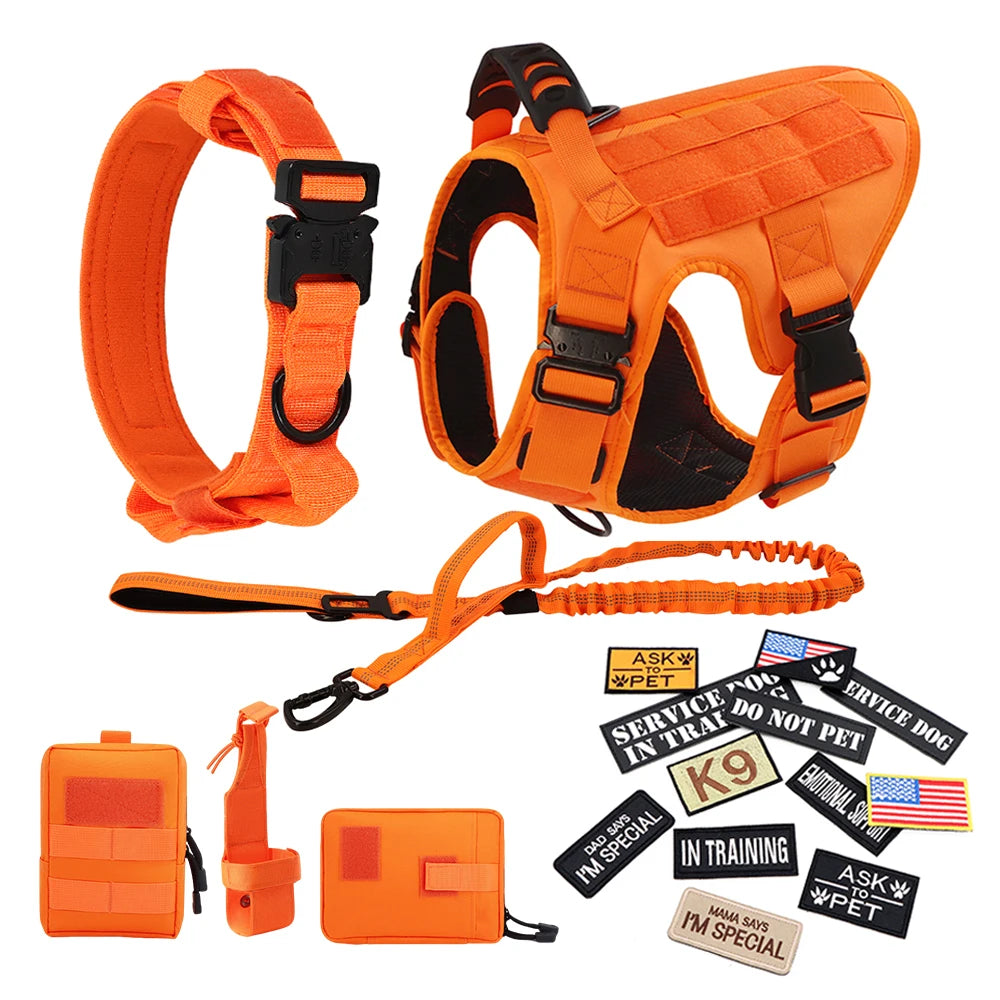 PETRAVEL Dog Harness Tactical Vest Adjustable Padded Nylon
