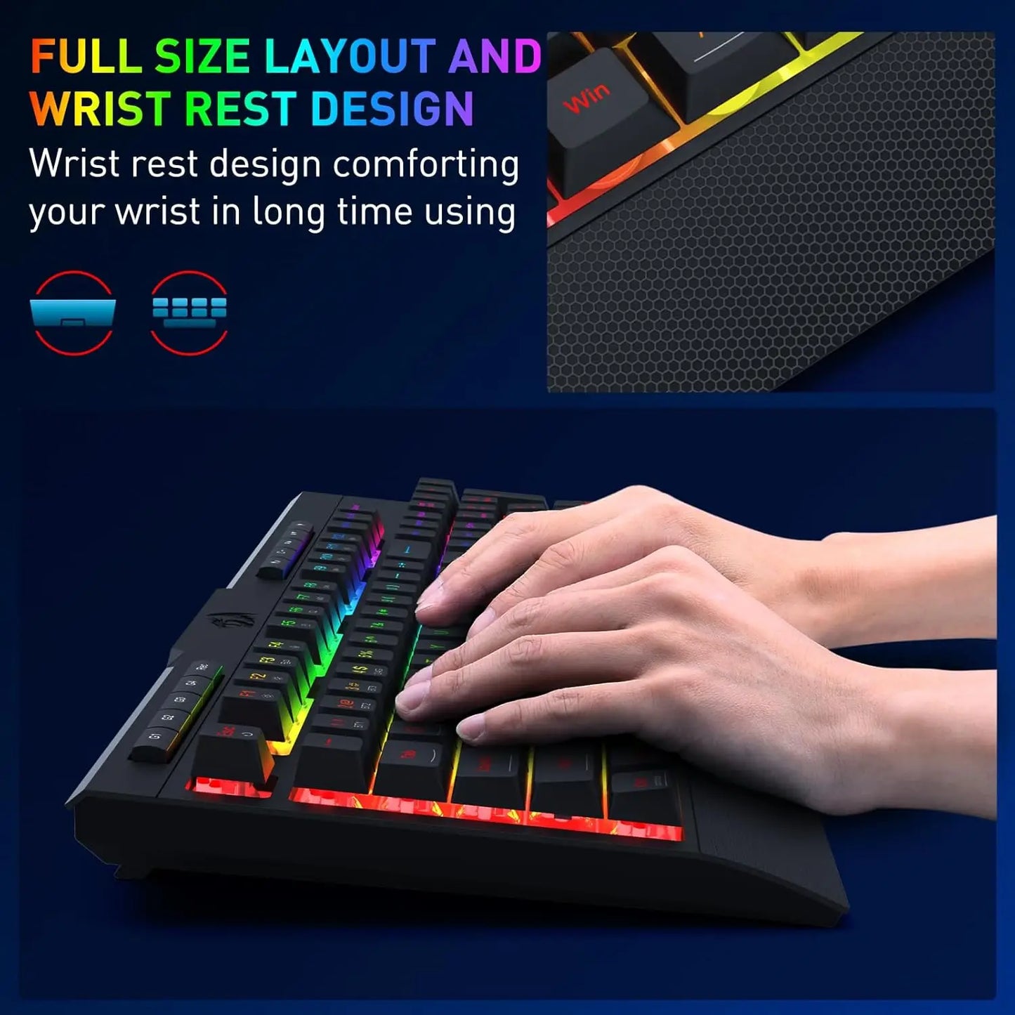 Redragon S151 Pro Wireless Gaming Keyboard And Mouse Combo