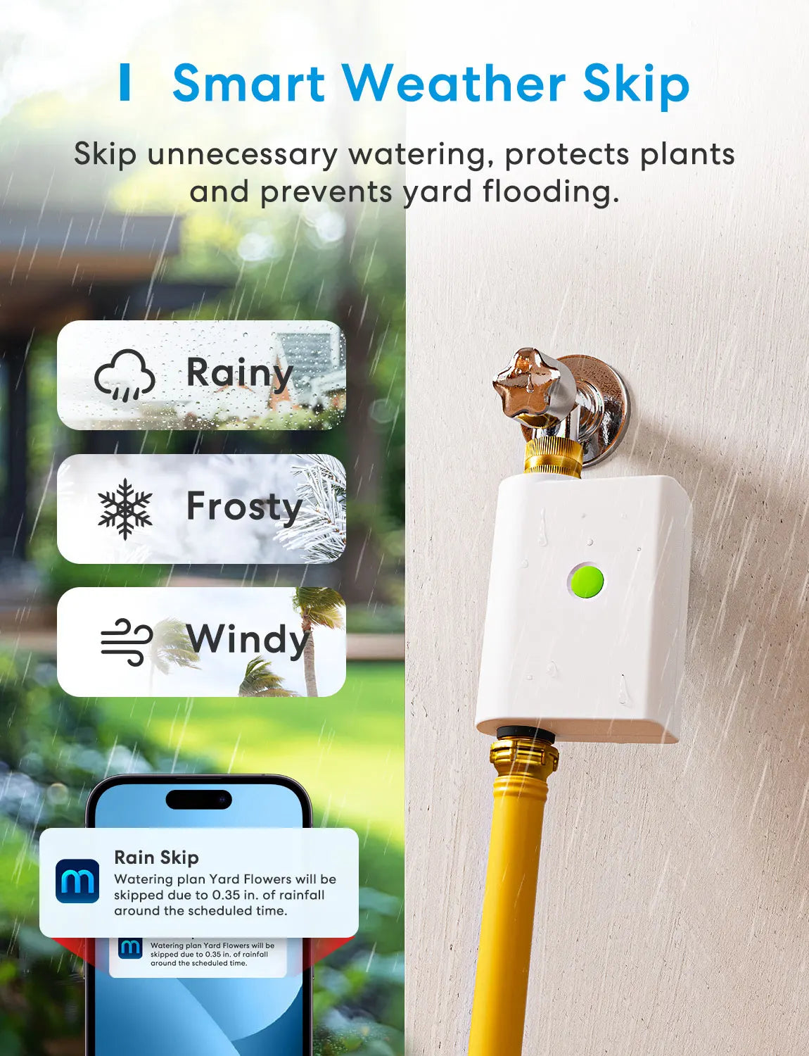 Meross Smart Sprinkler Timer MST100 US Version With Brass Tracking Alerts
