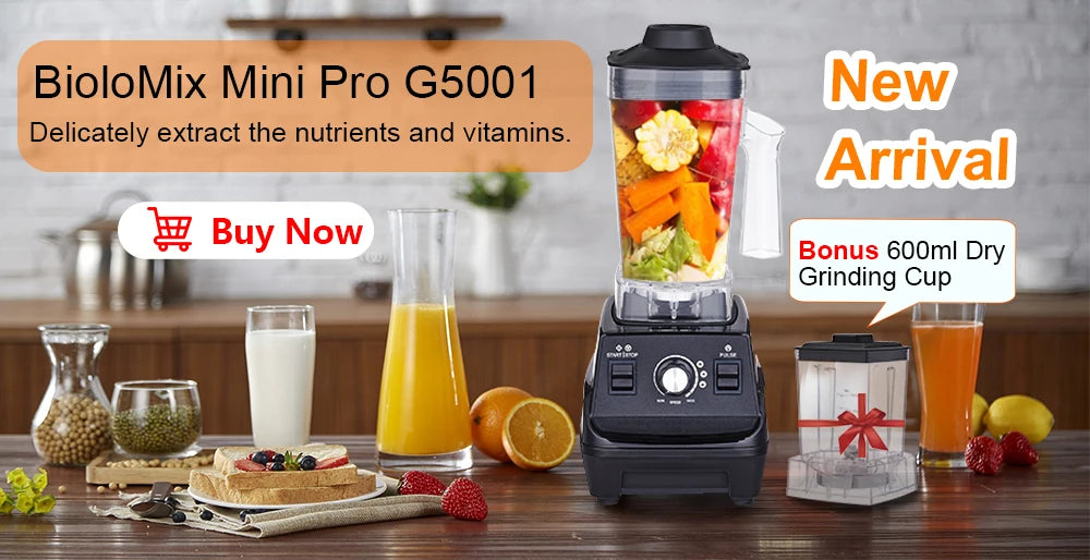Biolomix BPA Free 3HP Blender Juicer All in One Kitchen