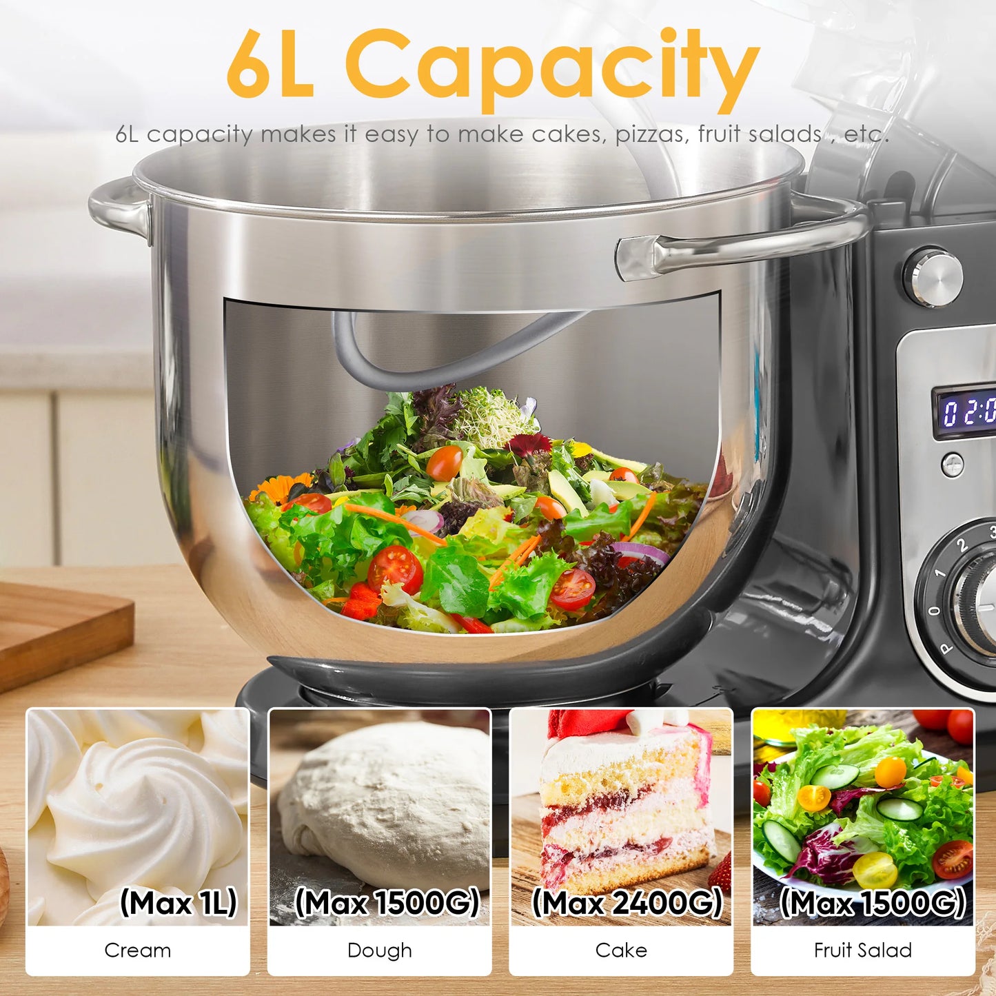 Biolomix Kitchen Stand Mixer With Blender And Quiet Motor