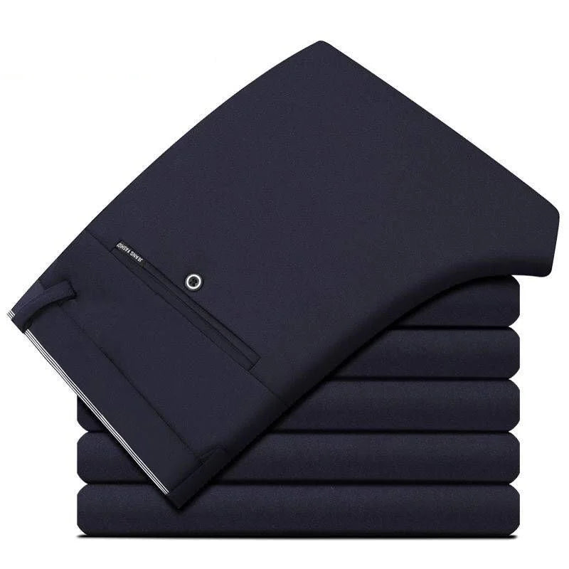 GOZBKF Mens Spring Autumn Business Dress Pants For Office