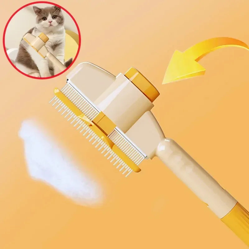 Self Cleaning Dog Comb Pet Hair Remover Massage Grooming Brush