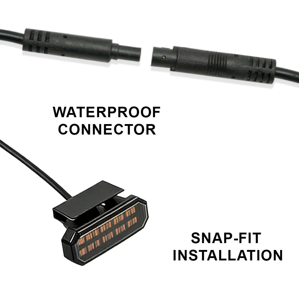 4-Pack Front Grille LED Lights Clip-On With Wiring Harness