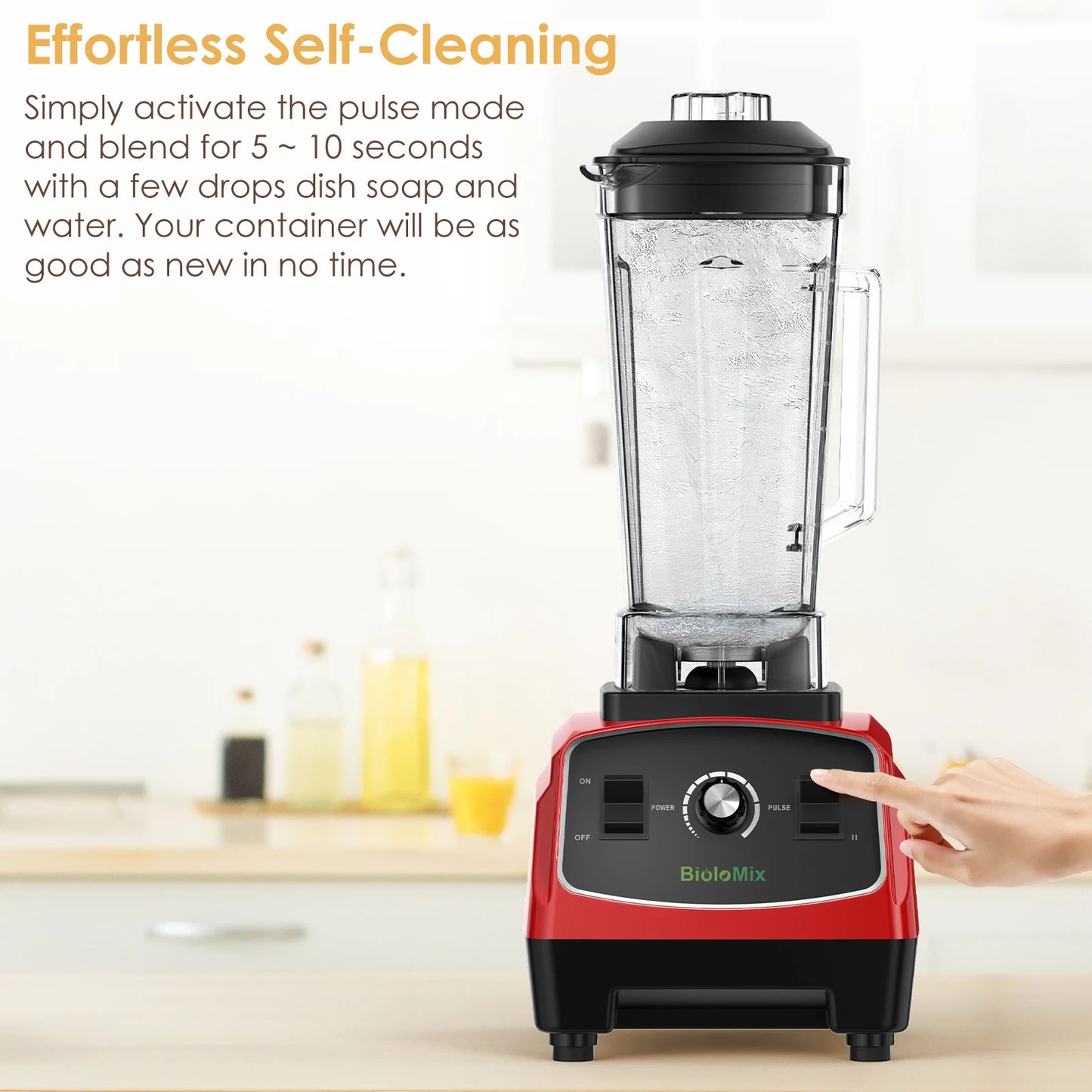 Biolomix BPA Free 3HP Blender Juicer All in One Kitchen