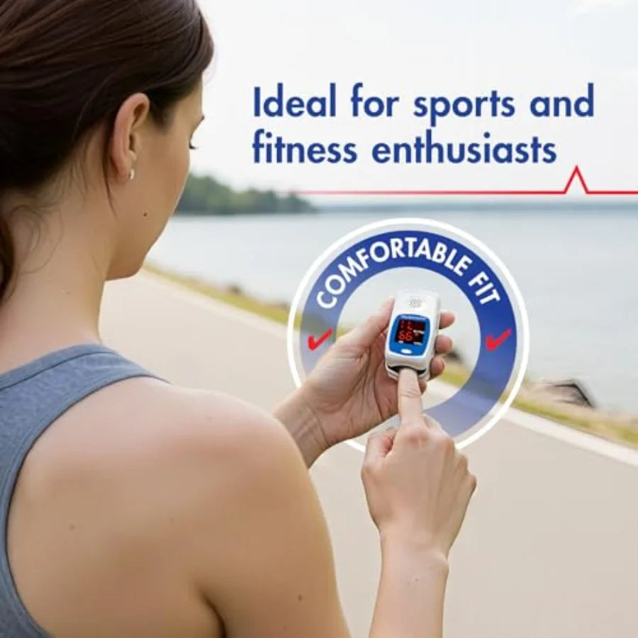 SmartHeart Fingertip Pulse Oximeter For Accurate Oxygen Saturation Readings