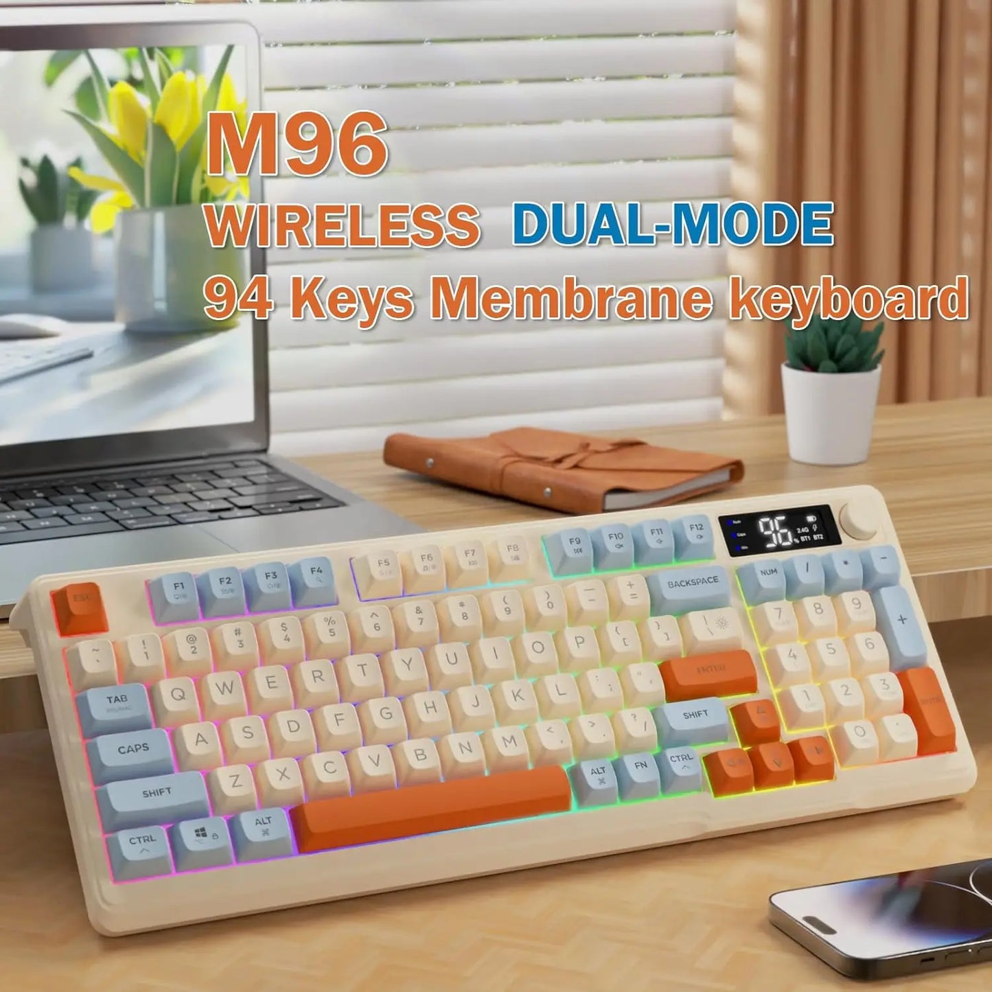 Attack Shark Ziyou Lang Wireless Gaming Keyboard With Display Screen And Knob