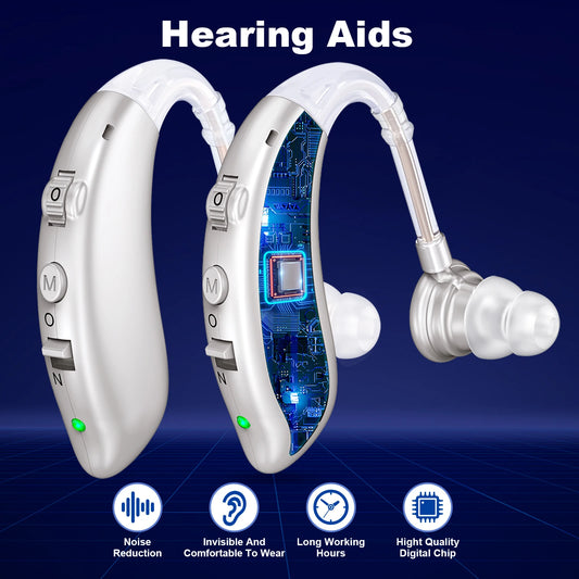 K&FCOPTEE Invisible Hearing Aids Volume Adjustable Rechargeable