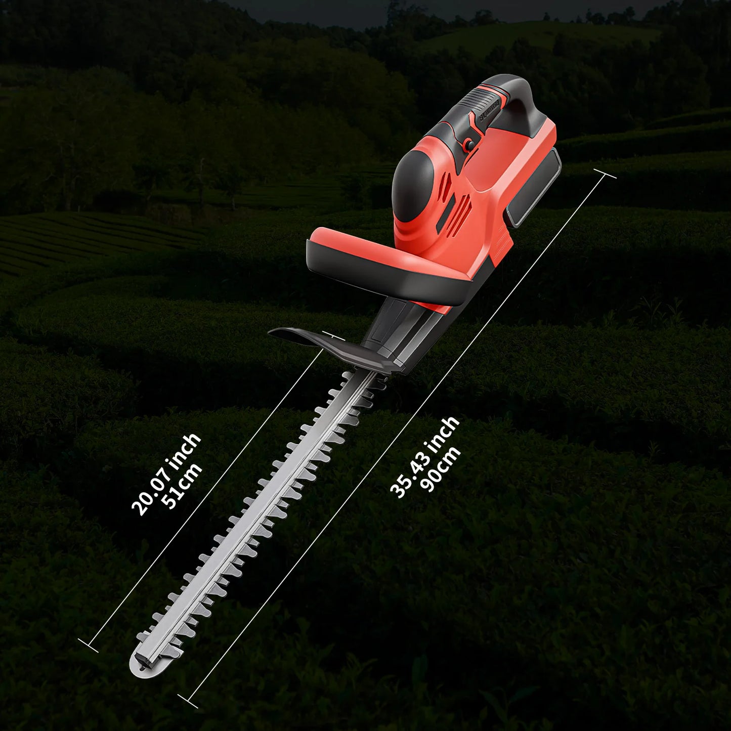 Cordless Hedge Trimmer 22 Inch Electric With Battery Charger
