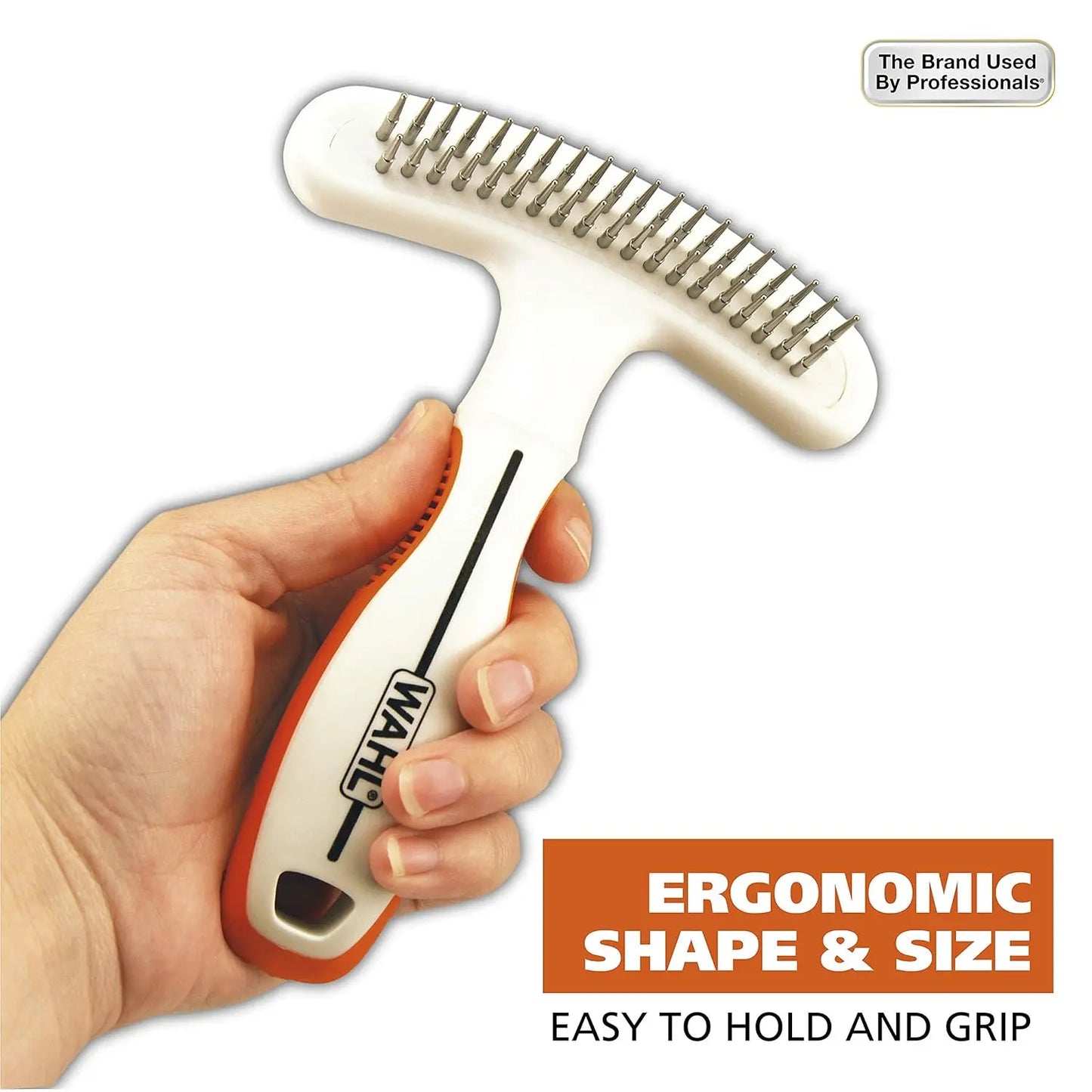 2-In-1 Pet Deshedding Rake And Detangling Blade For Dogs And Cats