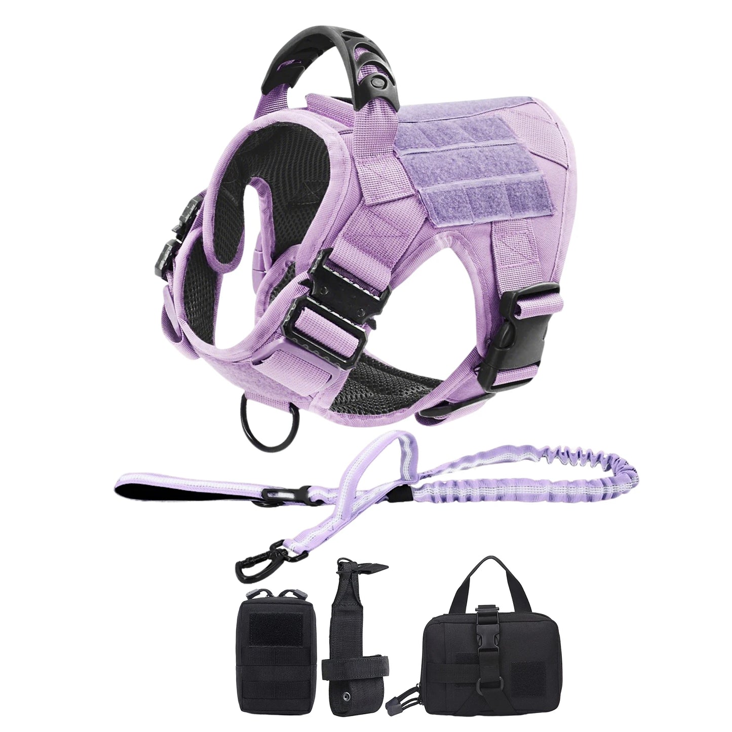PETRAVEL Dog Harness Tactical Vest Adjustable Padded Nylon