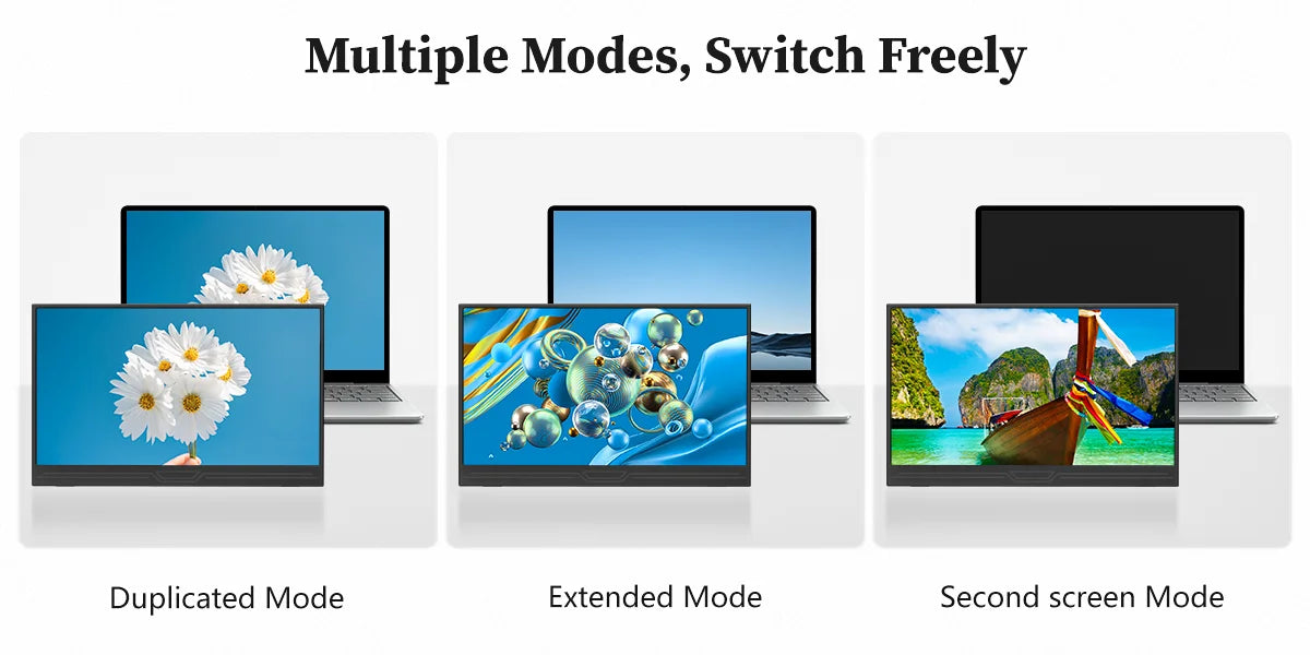 VEOUT Portable 1080P IPS USB HDMI External Second Screen Monitor