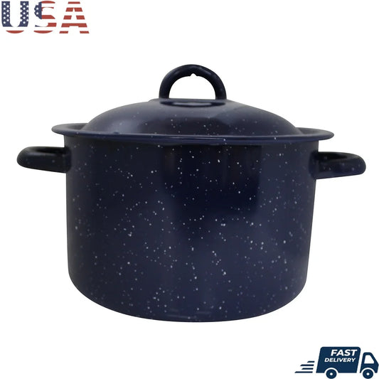 Enamel Stock Pot Heavy Duty For Soups Stews And More