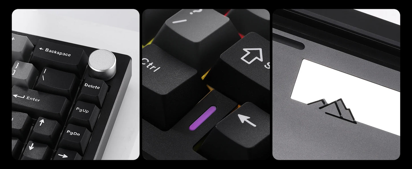 YUNZII AL68 Wireless Mechanical Keyboard With Knob QMK VIA