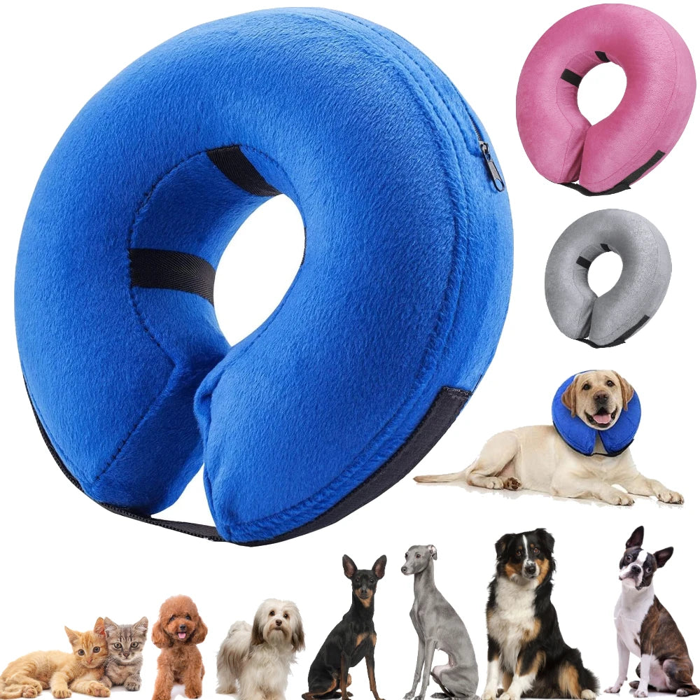 Inflatable Dog Collar After Surgery For Pets Protective Recovery