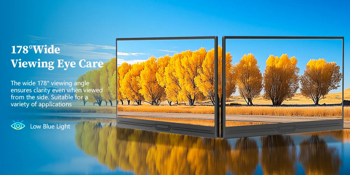 VEOUT Portable 1080P IPS USB HDMI External Second Screen Monitor