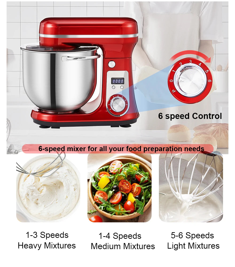 Biolomix Stand Mixer and Blender with Quiet Motor Dough Hook