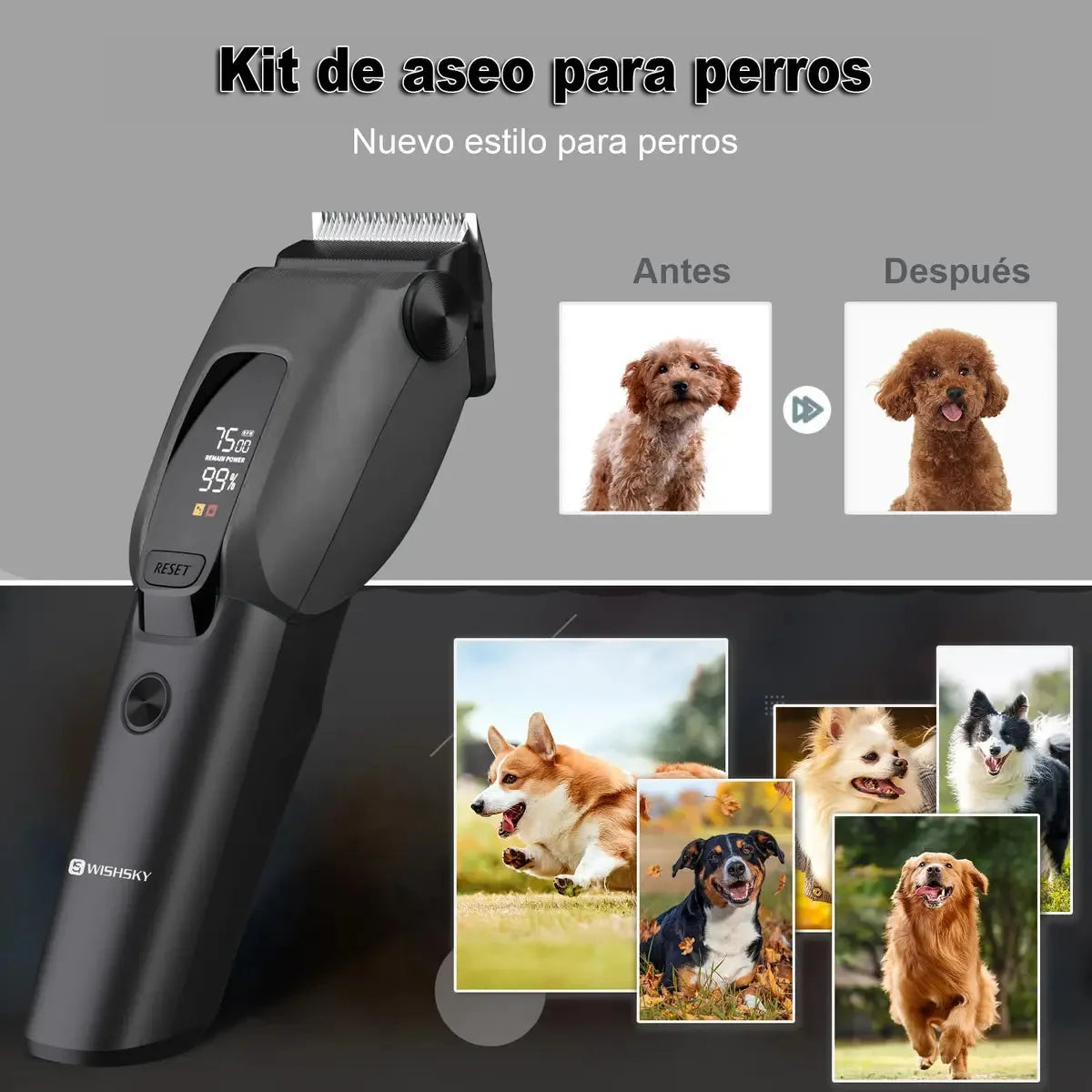 Lightweight Dog Cat Grooming Clippers Professional Hair Trimmer