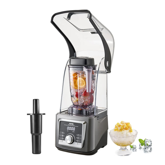VEVOR 1400W Electric Blender For Smoothies With Noise Cover