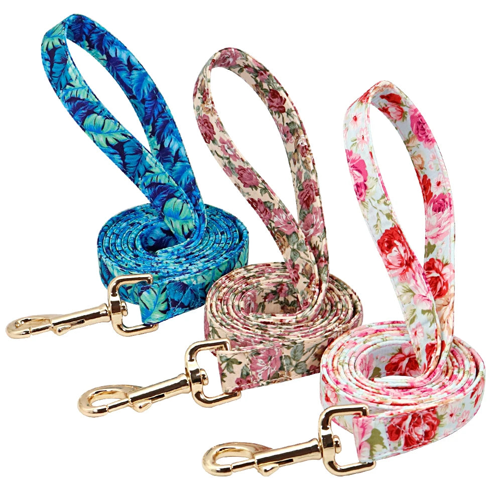 Pet Artist CN Personalized Dog Collar Leash Set Engraved Nameplate
